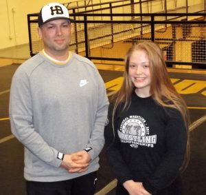 Allison Blaine and coach Vernon Bryant