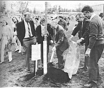 Clark College Sakura Festival Tree #1 planting