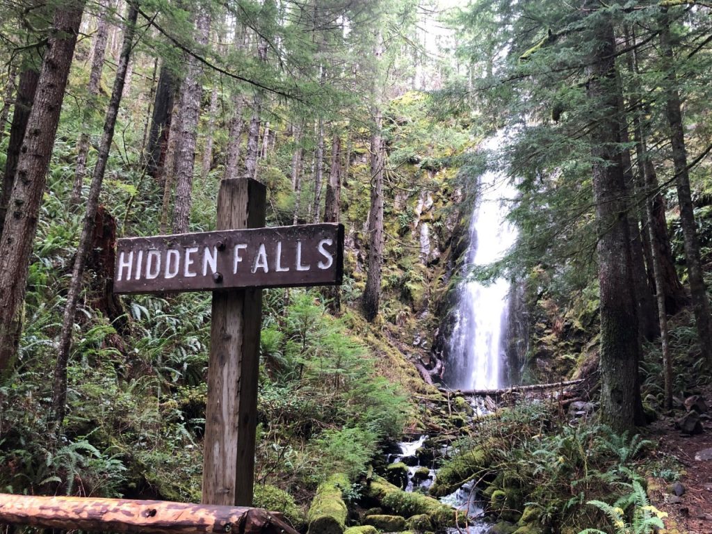 Clark County Hiking Tarbell Trail Hidden Falls