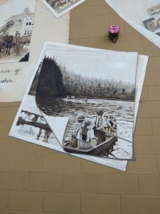 Clark-County-Snapshots-In-Time-Mural-With-Photo-of-Battle-Ground-Lake