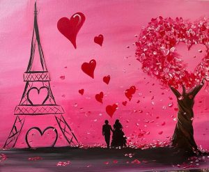 paint and sip valentine's day near me