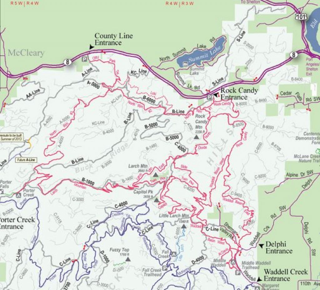 atv bike capitol forest Rock-Candy-map