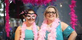 Emcee Shannon Van Horn (right) and her daughter Stella.